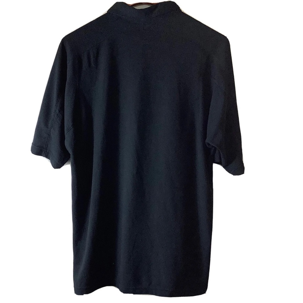 Nike Men's Polo XL Black Shirt Golf Embroidered Dri Fit 3 Button Shirt - Picture 10 of 10